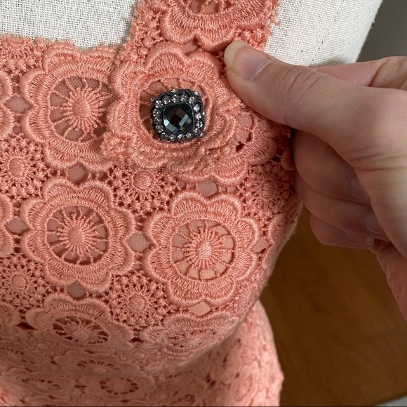 Nwt Dolce & Gabbana coral eyelet shift dress 38 - Picture 10 of 12